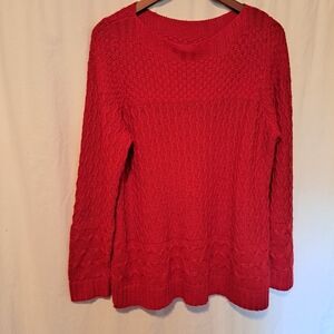 Cozy Red Knit Sweater Crofts & Barro XXL